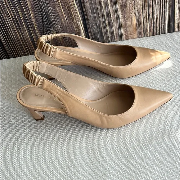 STUART WEITZMAN
Mara leather slingback pumps - Picture 2 of 9